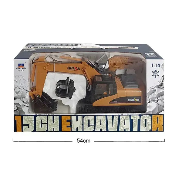 1/14 Scale HUINA 1535 RC Construction Equipment Excavator ALLOY