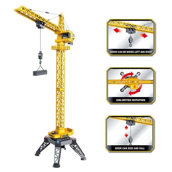 1/14 Scale Huina 1585 RC Tower Crane Construction