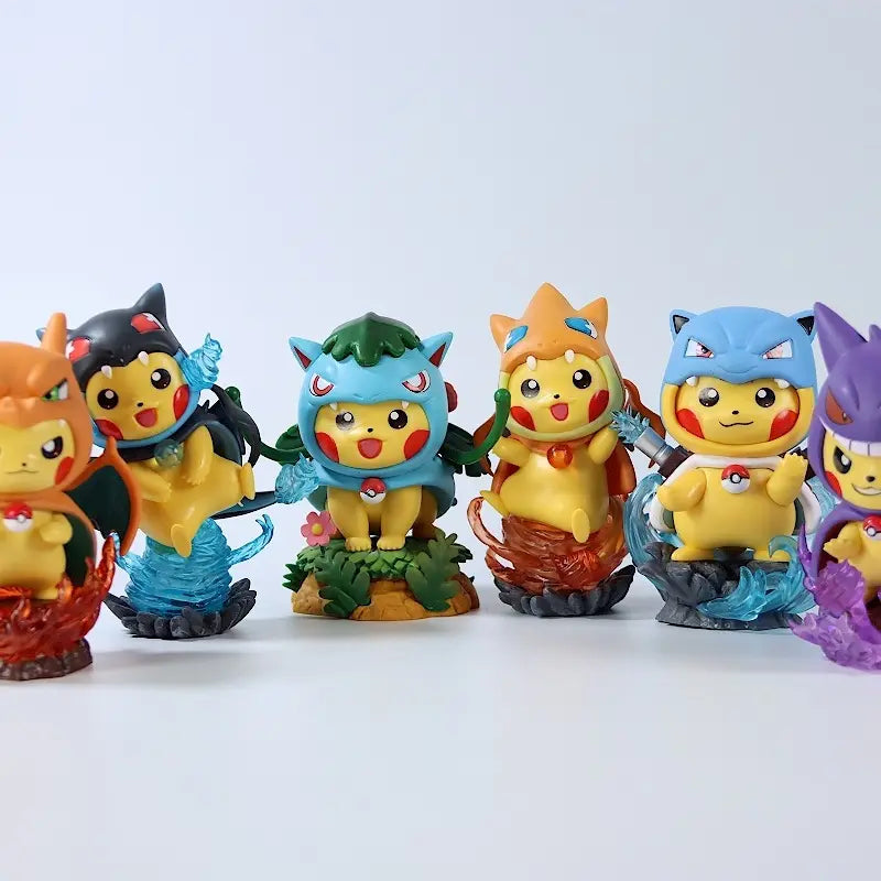 Pokemon Pikachu Costume Figurines