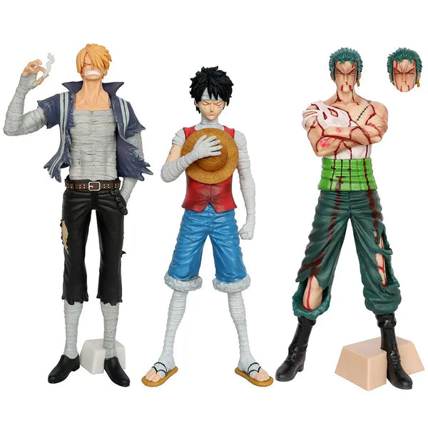 Anime 11in Figure One Piece Zoro, Luffy, Sanji Character Anime Figurine