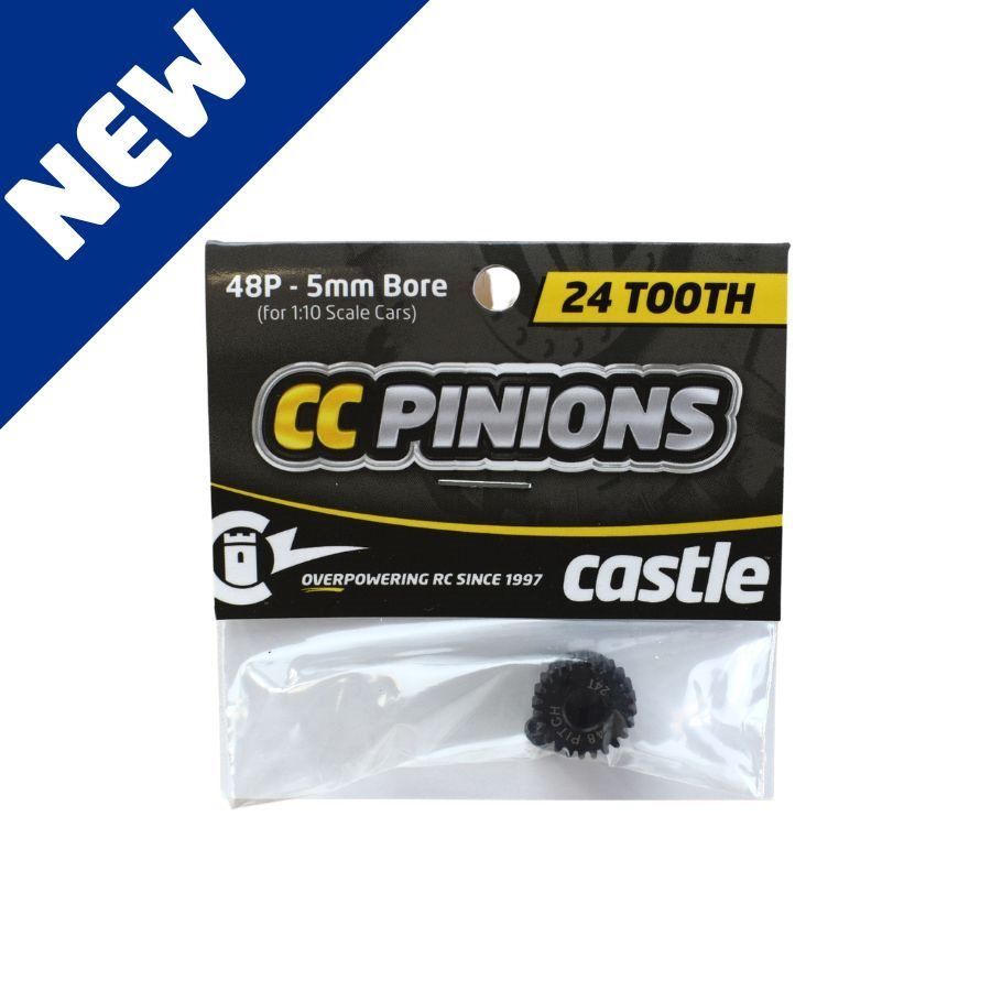 Castle CC Pinion 24T-48 Pitch 5mm Bore