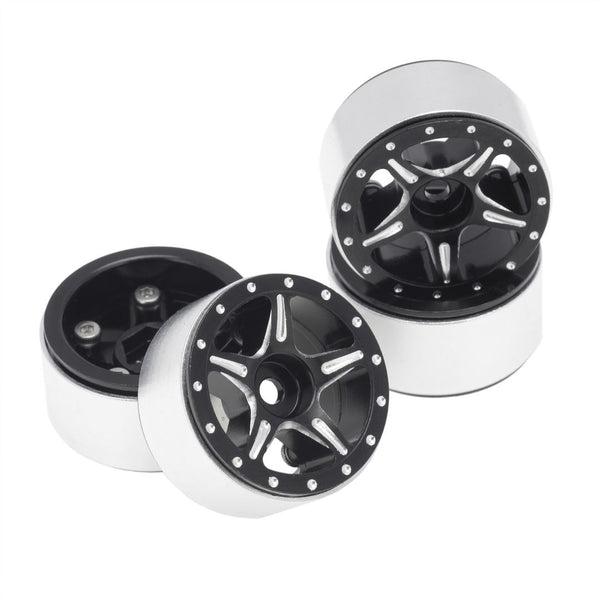 Hobby Details 1.0" CNC Aluminum Starfish-Pro Beadlock Wheels (4)