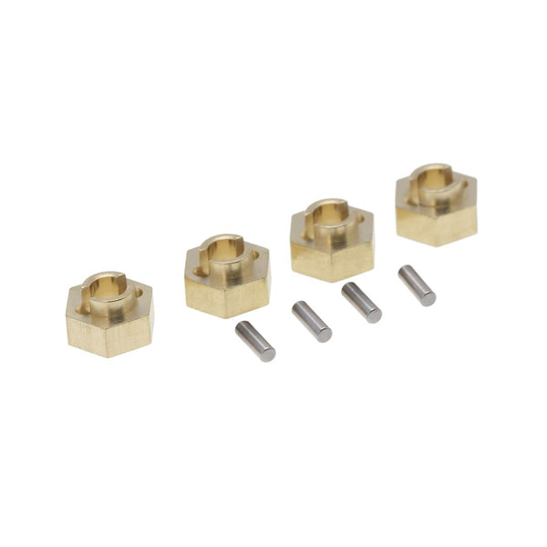 Hobby Details Axial SCX24 Brass 3mm Wheel Hex (4)