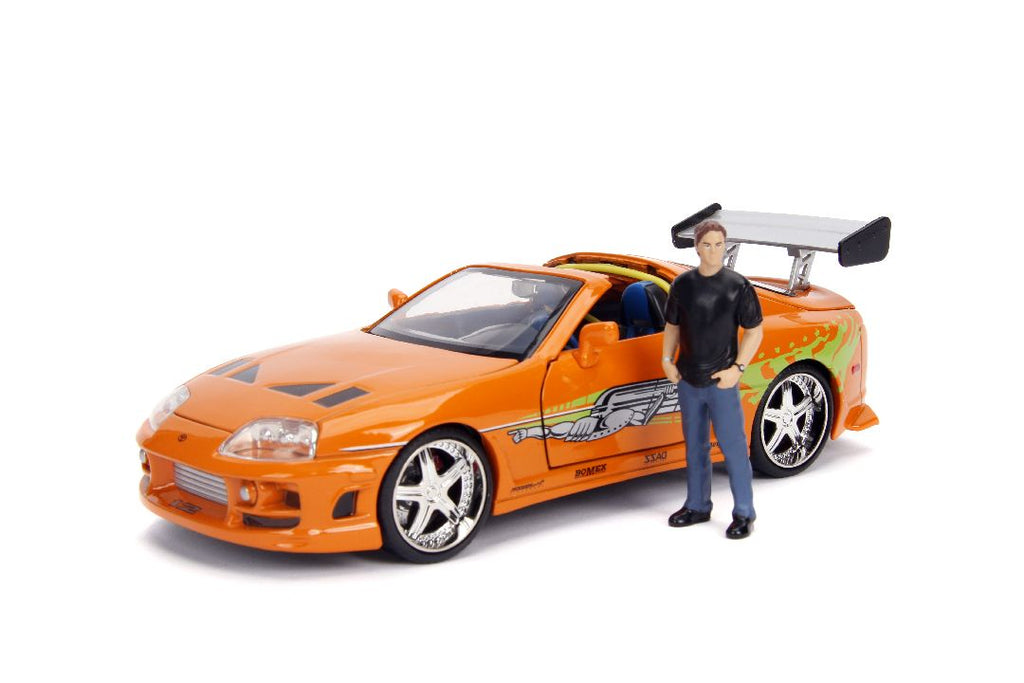 Jada 1/24 "Fast & Furious" Brian's Toyota Supra w/Brian Figure