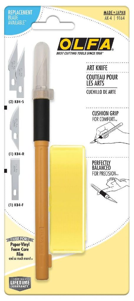 OLFA No.11 AK-4 Art Knife w/ Cushioned Grip (1) - 6 Pack