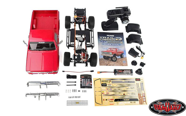 RC4WD 1/10 Trail Finder 2 LWB Chevrolet K10 4x4 RTR - Red