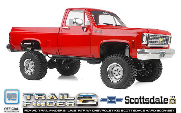 RC4WD 1/10 Trail Finder 2 LWB Chevrolet K10 4x4 RTR - Red