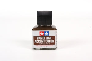 Tamiya Panel Line Accent Color Brown Paint, 40ml Bottle