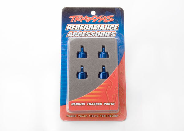 3767A Traxxas Aluminum Ultra Shock Cap (Blue) (4)