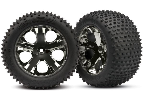 3770A Traxxas Tires & wheels, assembled, glued (2.8")