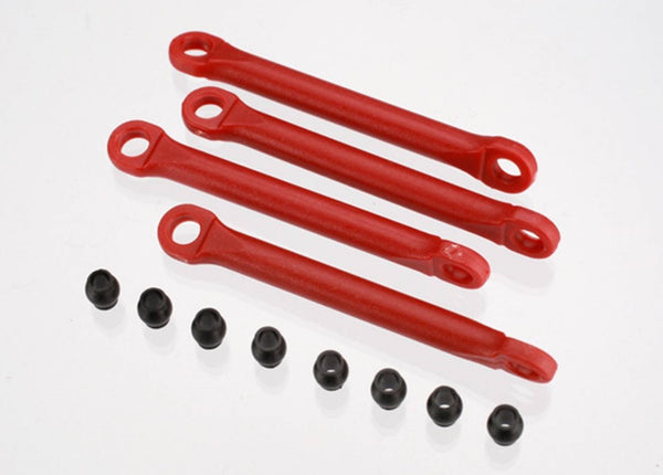 7018 Traxxas Aluminum Push Rod Set (molded composite)(Red) (4) Hollow