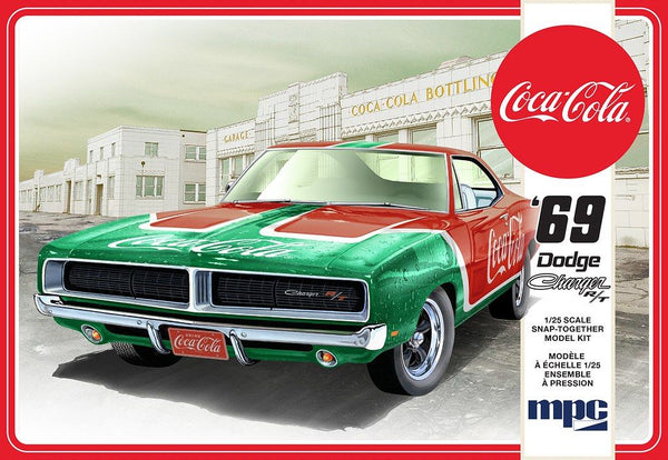 MPC 1969 Dodge Charger RT (Coca Cola) Snap (2T) 1/25 Model Kit